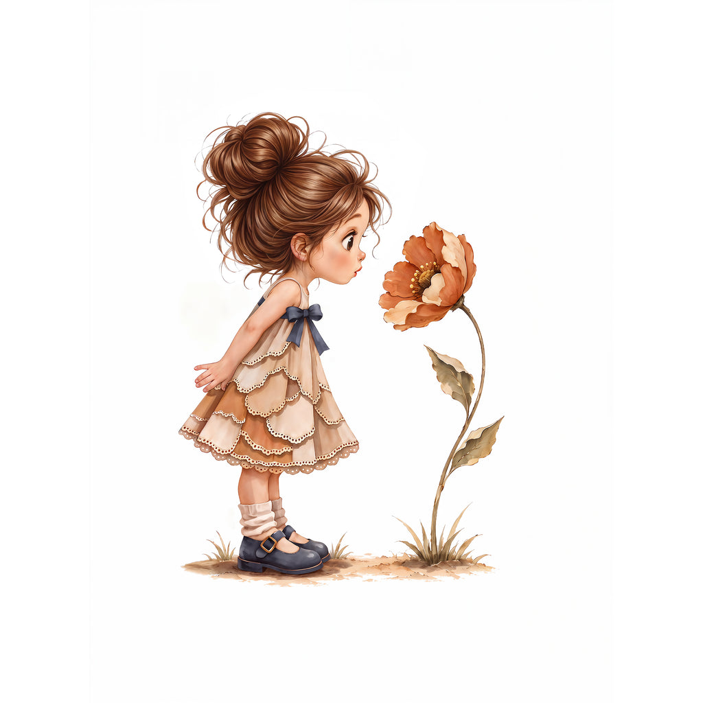 Girl with Flower